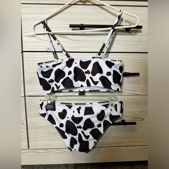 Romwe Cow Print Bikini Set Size L - Picture 2 of 6